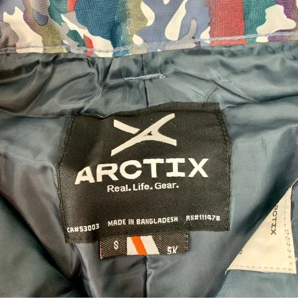 NWT Arctix Kids Snow Pants Small 8 Camo Camouflage Winter Cold Weather Skiing - Picture 7 of 13